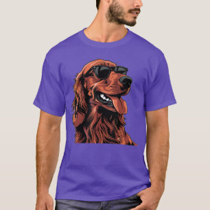 Irish Setter Hunderasse vintage Freunde lustig T-Shirt