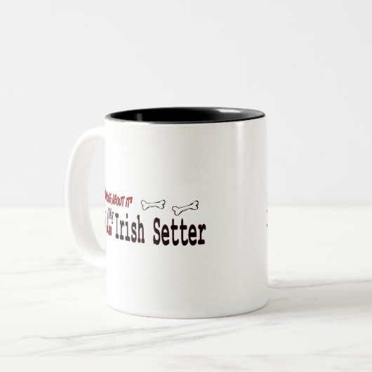 Irish Setter (I-Liebe) Tasse (Vorderseite Links)