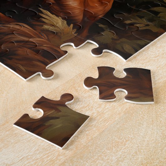 Irish Setter in der Nacht Puzzle (Seite)