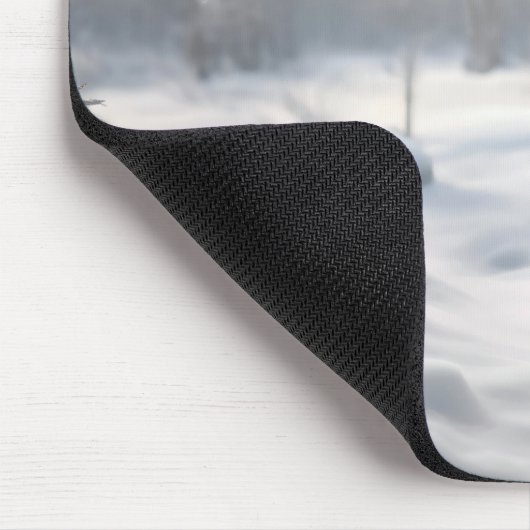 Irish Setter in Winterwald Mousepad (Ecke)