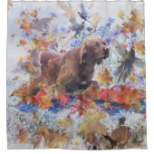 Irish Setter Jagd Duschvorhang (Vorderseite)