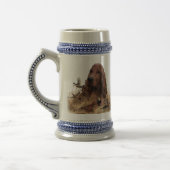 Irish Setter Jagd Fasant, Art Bierglas (Links)