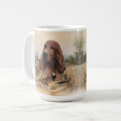 Irish Setter Jagd Fasant, Art Kaffeetasse (Vorderseite Links)