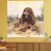 Irish Setter Jagd Fasant, Art Leinwanddruck (Insitu (Wohnzimmer))