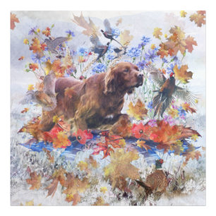 Irish Setter Jagd Foto Print