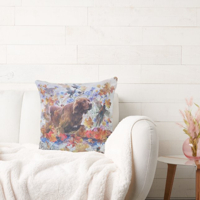 Irish Setter Jagd Kissen (Liege)