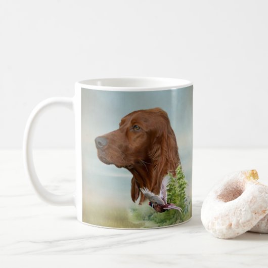Irish Setter Kaffeetasse (Mit Donut)
