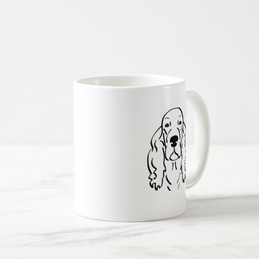 Irish Setter Kaffeetasse (VorderseiteRechts)