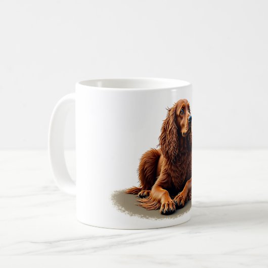 Irish Setter Kaffeetasse (Vorderseite Links)