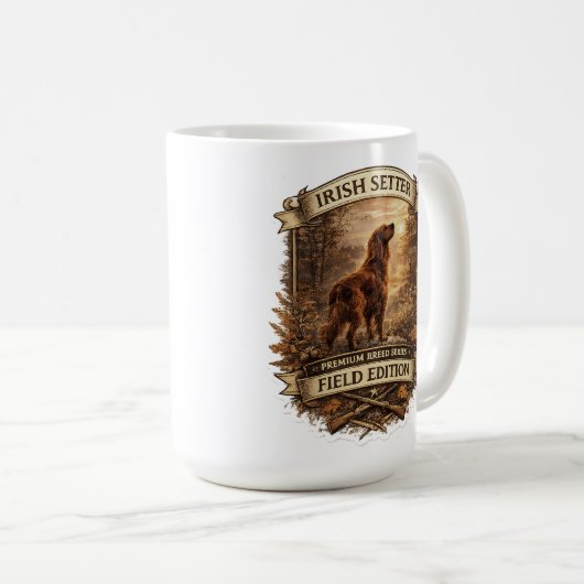 Irish Setter Kaffeetasse (VorderseiteRechts)