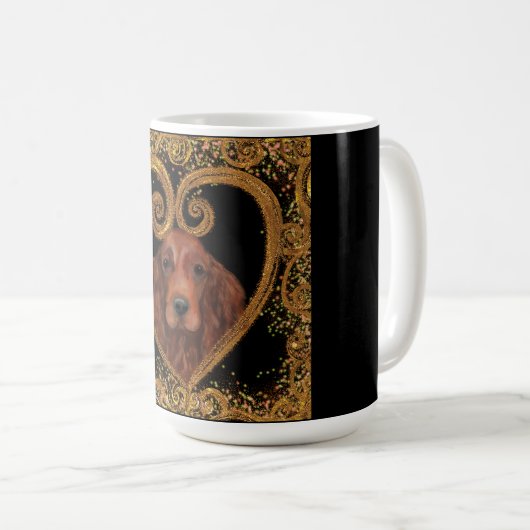 IRISH SETTER KAFFEETASSE (VorderseiteRechts)
