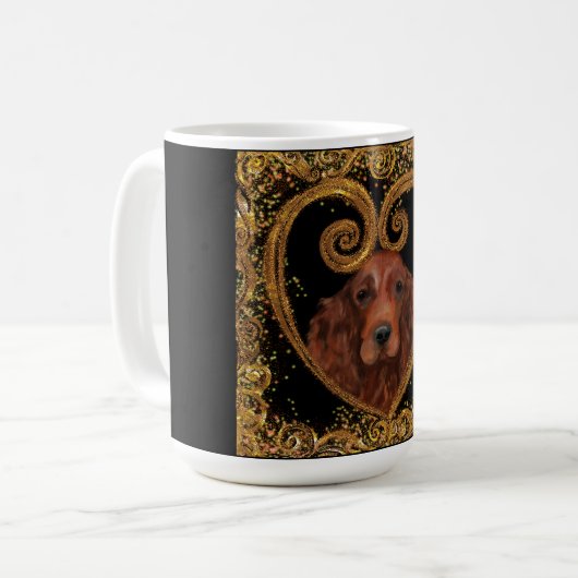 IRISH SETTER KAFFEETASSE (Vorderseite Links)