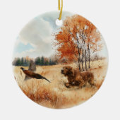 Irish Setter  Keramik Ornament (Vorne)