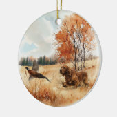Irish Setter  Keramik Ornament (Links)