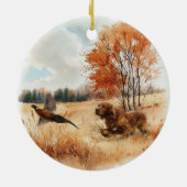 Irish Setter  Keramik Ornament (Hinten)
