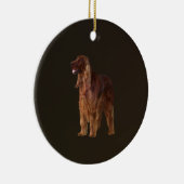 Irish Setter Keramik Ornament (Rechts)
