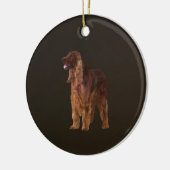 Irish Setter Keramik Ornament (Links)