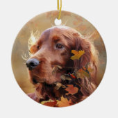 Irish Setter Keramik Ornament (Vorne)