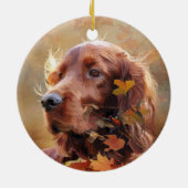 Irish Setter Keramik Ornament (Hinten)