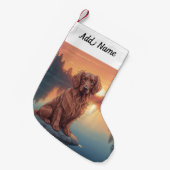 Irish Setter Kleiner Weihnachtsstrumpf (Vorderansicht (hängend))