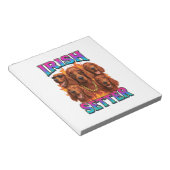 Irish Setter Kopie Notizblock (angewinkelt)