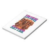 Irish Setter Kopie Notizblock (Rotiert)