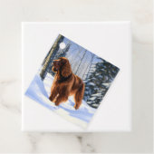 Irish Setter Let It Snow Weihnachten Geschenkanhänger (Beispiel)