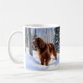 Irish Setter Let It Snow Weihnachten Kaffeetasse (Links)