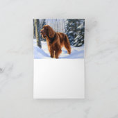 Irish Setter Let It Snow Weihnachten Karte (Innenseite)