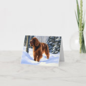 Irish Setter Let It Snow Weihnachten Karte (Vorderseite)
