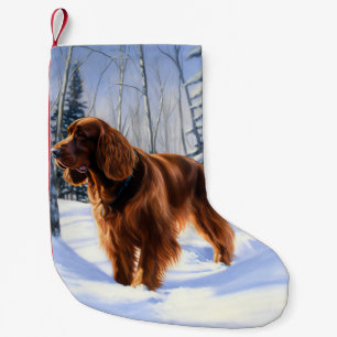 Irish Setter Let It Snow Weihnachten Kleiner Weihnachtsstrumpf