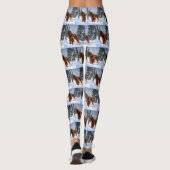 Irish Setter Let It Snow Weihnachten Leggings (Rückseite)