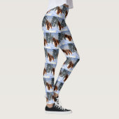 Irish Setter Let It Snow Weihnachten Leggings (Rechts)