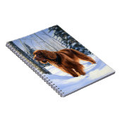 Irish Setter Let It Snow Weihnachten Notizblock (Rechte Seite)