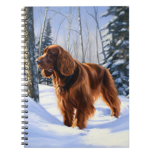 Irish Setter Let It Snow Weihnachten Notizblock (Vorderseite)