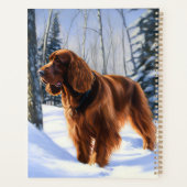 Irish Setter Let It Snow Weihnachten Planer (Rückseite)