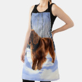 Irish Setter Let It Snow Weihnachten Schürze (InSitu)