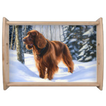 Irish Setter Let It Snow Weihnachten