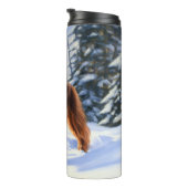 Irish Setter Let It Snow Weihnachten Thermosbecher (Nach rechts gedreht)