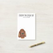 Irish Setter Lover Post-it Klebezettel (Auf Schreibtisch)