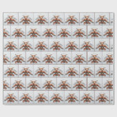 Irish Setter Making a Snow Angel Geschenkpapier (Flach)