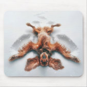 Irish Setter Making a Snow Angel Mousepad (Vorne)