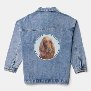 Irish Setter-Malerei - Süße originelle Hundekunst Jeansjacke