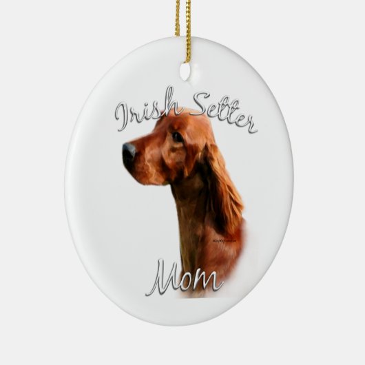 Irish Setter Mama 2 Keramik Ornament (Rechts)