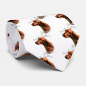 Irish Setter Mama 2 Krawatte (Gerollt)