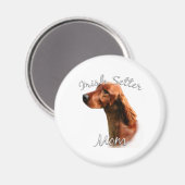 Irish Setter Mama 2 Magnet (Vorderseite/Rückseite)