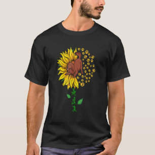Irish Setter Mama Niedlich Sonnenblume Hund Paws L T-Shirt