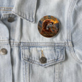 Irish Setter mit Chukar Rebhuhn ,Art Button (Beispiel)