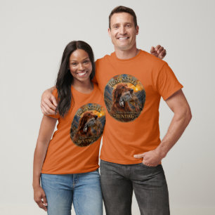 Irish Setter mit Chukar Rebhuhn ,Art T-Shirt
