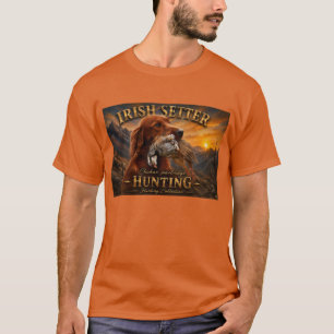 Irish Setter mit Chukar Rebhuhn ,Art T-Shirt